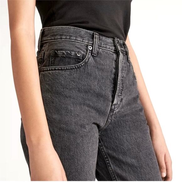 Everlane Washed Black Gray Straight Leg The Cheeky Jean Size 27 Regular - Picture 4 of 15